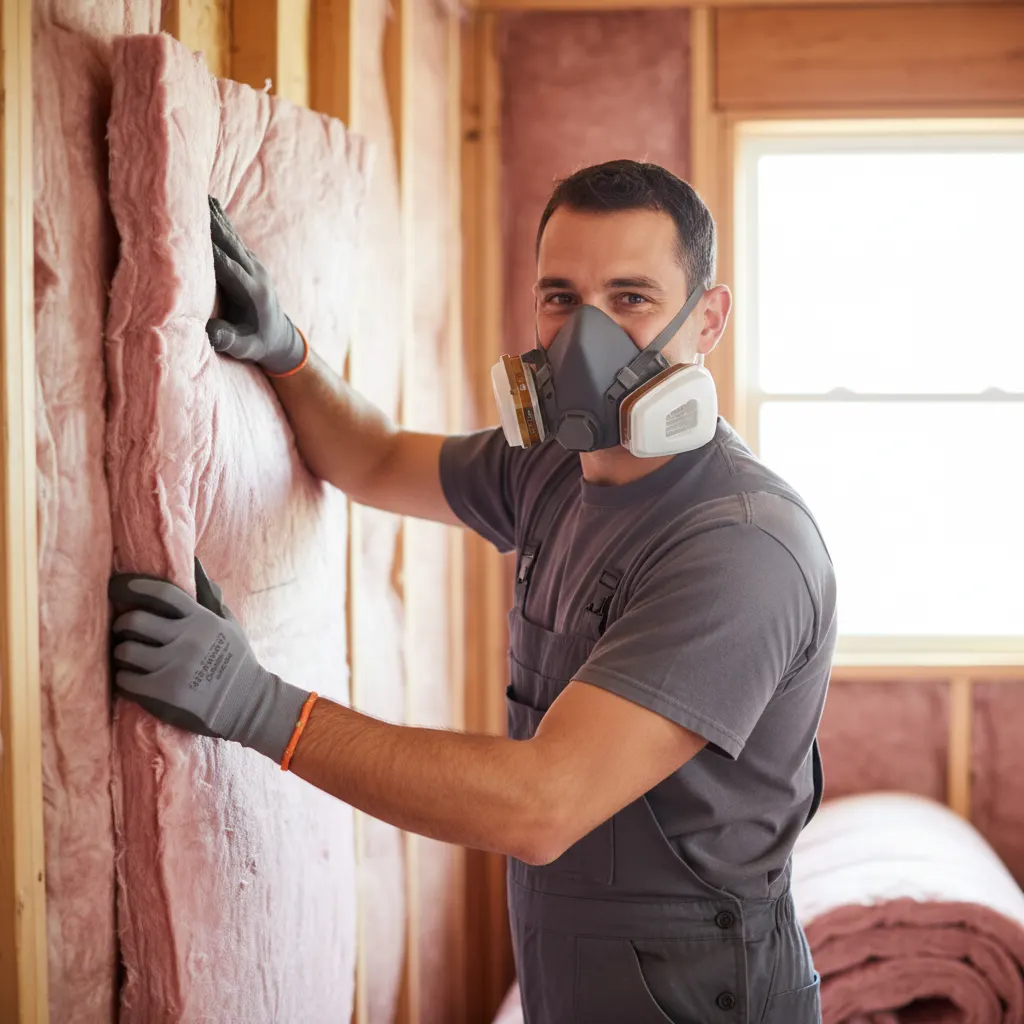 A vetted, licensed insulation professional at work