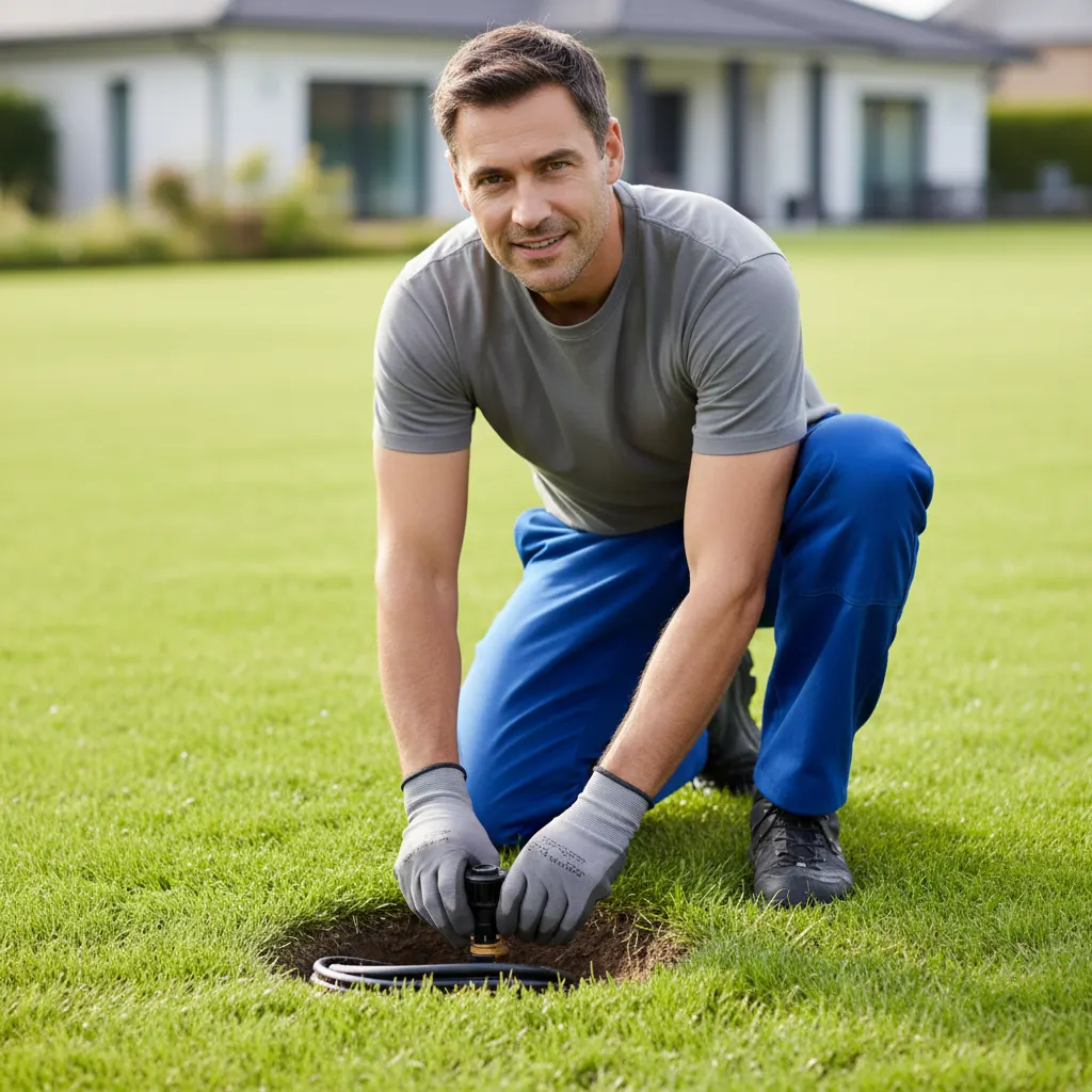A vetted, licensed irrigation professional at work