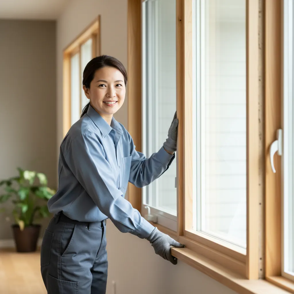 A vetted, licensed window installation professional at work